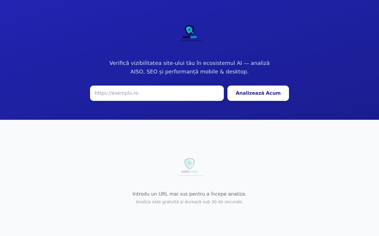 Screenshot AISO — Tool gratuit de audit SEO